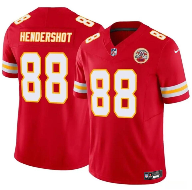 Men??s Kansas City Chiefs #88 Peyton Hendershot Red 2024 F.U.S.E Vapor Untouchable Limited Football Stitched Jersey - Click Image to Close